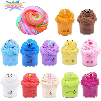$9.99 • Buy Fairy Floss Cloud Slime Reduced Pressure Mud Stress Relief Kids Clay Toy 12PCS