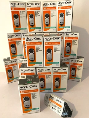 £82.95 • Buy Roche Accu Chek Mobile 50 Test Cassettes. Test Strips MultiBuy Cheap BBE 4&5/23