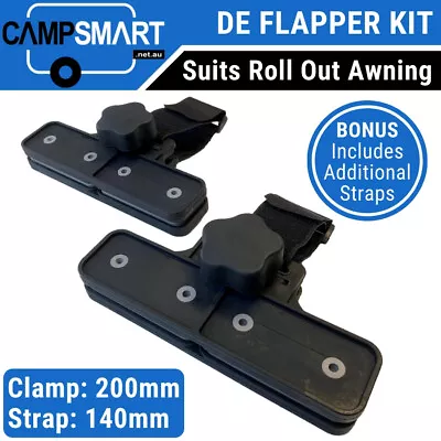 Caravan Awning XL Max Deflappers Anti Flap Kit / De Flappers / RV Deflapper Pair • $47.45