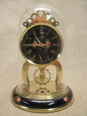 Vintage Bulova 8-day Open Escape Wheel Clock – Made In Germany • $49.85