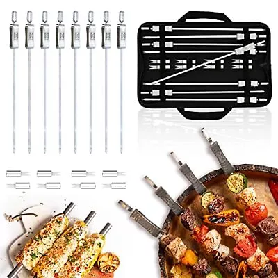 8 16inch Skewers And 8 (4 Pairs) Corn Holders Stainless Steel With Black... • $43.18