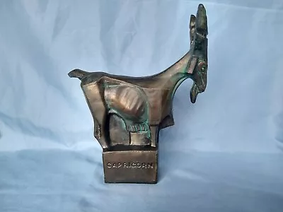 Fred Press Capricorn Sea Goat Astrological Zodiac Sign Metal MCM Art Sculpture • $33