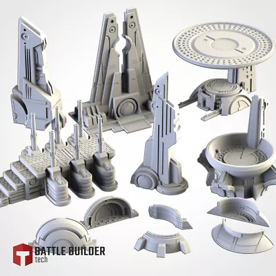 Beautiful Tau Inspired Terrain High Quality Warhammer 40k Xenos Scenery • $21.13