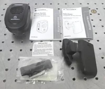 R167956 Motorola Accessories - Remote Speaker Plus & Radio Adapter W/ Bluetooth • $50