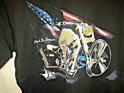 Paul Jr Designs 911 Memorial Motorcycle Never Forget Black T-Shirt Medium • $12.98