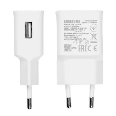 Original Samsung Universal European Fast USB Charger EP-TA200 EU 2 Pin Plug • £3.99