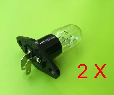 2 X Microwave Oven Lamp Light Globe Bulb 25W For SAMSUNG LG SHARP & PANASONIC • $19.94