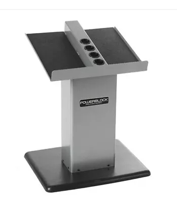 POWERBLOCK Large Column Stand Dumbbell Rack Silver/Black. 6000014302 New. • $179.99