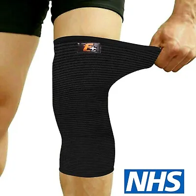 F+ 2 Knee Support Compression Sleeve Copper Brace Patella Arthritis Gym Nhs Fits • £6.49