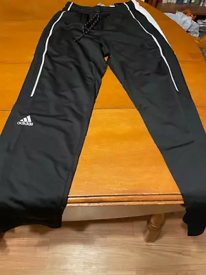 Men's Adidas ClimaLite  Basketball Warmup Pants Black/White M • $19.99