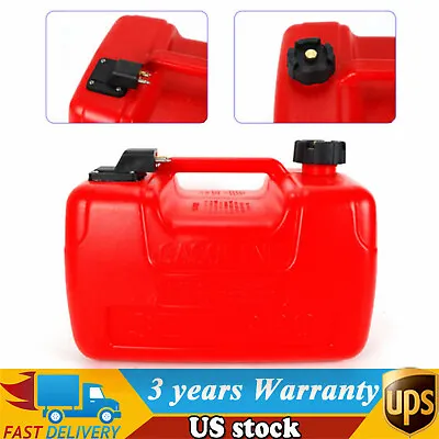 $58 • Buy 3 Gallon 12L Portable Boat Fuel Tank Marine Outboard Fuel Tank W/ Male Connector