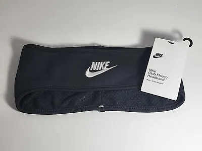Nike Club Fleece Headband Cold Weather Running Black OSFM New With Tags • $18.95