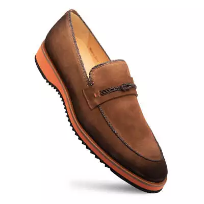 NEW Mezlan Sport Dress Shoes Lightweight Comfort Puerto Suede Loafer Brown • $375