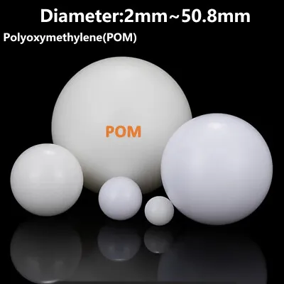 Solid POM Plastic Ball 2~50.8mm Precision Bearings Rolling Bead Polyoxymethylene • $7.21