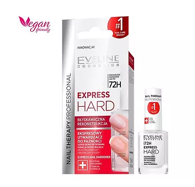 Eveline Nail Hardener Clear Conditioner Brittle Split Nail Repair Vegan 12ml  • £7.99