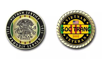 Soc Trang Vietnam Veteran Challenge Coin • $16.95