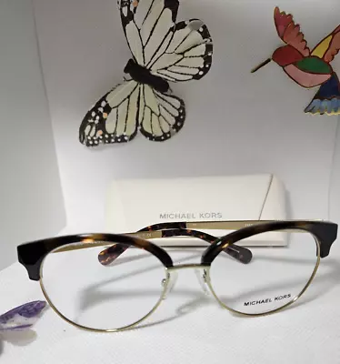 NEW Michael Kors Eyeglasses MK3013 Anouk 1157 Dark Tortoise/Gold Size 52-17-135 • $47