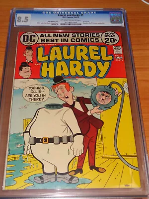 LAUREL AND HARDY #1 – CGC 8.5 VF+ (1972 DC ; Only Issue ; TV Adaptation ; OW/W)  • £60.22