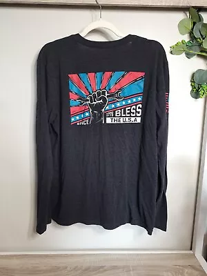 Diesel Power Gear Men's Long Sleeve Graphic Shirt Size Large Patriot America • $7.16