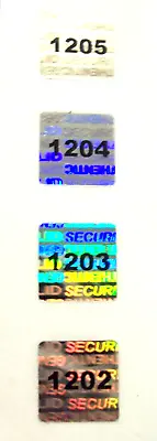 SV12c 1000 Customized 12 Mm SVAG SQ Security Hologram Stickers Tamper Evident • £60.70