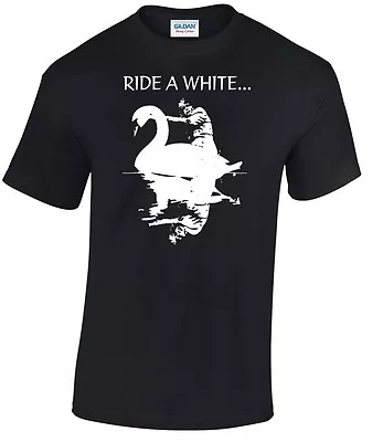 Marc Bolan T Rex Homage Swan T-Shirt  Ride A White...Glam Rock King Jeepster • £13.99