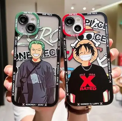 Anime One Piece Phone Case For IPhone 15 Pro Max 14 13 12 11 7 8 Plus XS X Cover • $16.49