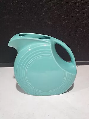 Vintage MCM Fiesta Fiestaware TURQUOISE Disk 7  Water Pitcher • $39.99