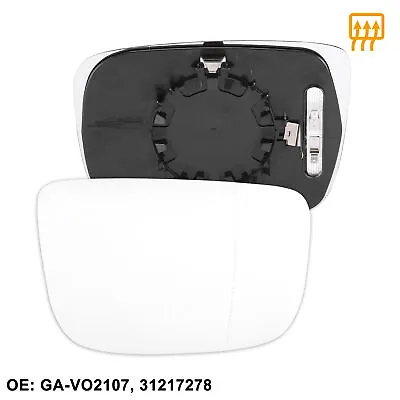 Right Passenger Side Heated Mirror Glass W/ Backing Plate For Volvo XC60 2010-16 • $22.99