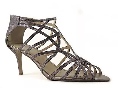 Enzo Angiolini Women's Rennes Strappy Sandals Silver Multi Leather Size 10 M • $49.50