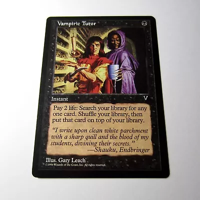 Vampiric Tutor Visions 1996 Vintage MTG English Magic The Gathering • $73.99