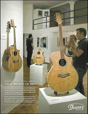 $4.46 • Buy Ibanez EW Exotic Wood Series Acoustic Guitar Ad 8 X 11 Advertisement Print