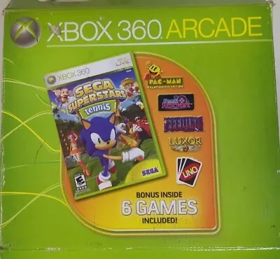 *BOX ONLY* W/All Wires +SEALED Xbox 360 Arcade Game (6 Bonus Games) *NO CONSOLE* • $44.95