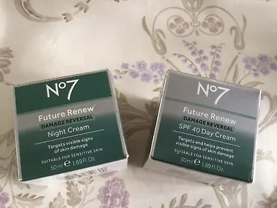 No7 FUTURE RENEW Damage Reversal Day & Night Cream - 50ml - Brand New & Boxed • £28