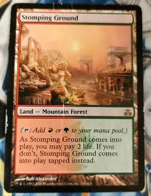 Stomping Ground MTG Guildpact Rare Land Damaged X1 JS2 • $12.95