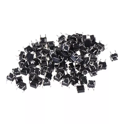 100Pcs 6x6x4.5mm Panel PCB Momentary Tactile Tact Push Button Switch  BI • $2.05