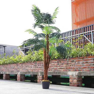 Large Artificial Palm Tree Realistic Decorative Plant Indoor Outdoor Home Office • £49.95