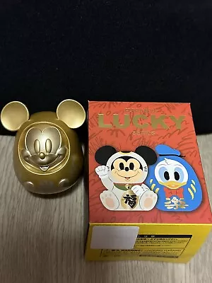 Disney Fukuheya LUCKY Series Gold Mickey Mouse Daruma Figure • $24.99