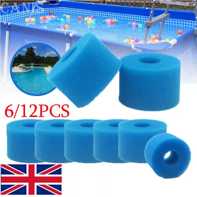 6/ 12x Lay In Clean Spa Tub For S1 Washable Bio Foam VI LAZY Filter Washable UK • £7.31