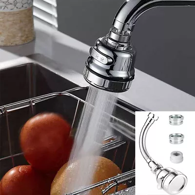 Kitchen Flexible Tap Head Extension Aerator Faucet Extender Sink Sprayer • £9.90