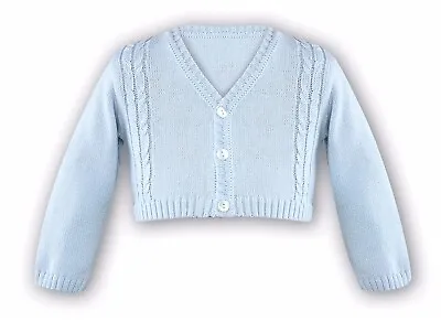 £15 • Buy Sarah Louise Boys Blue Knitted Cardigan 3 Months. Never Worn.