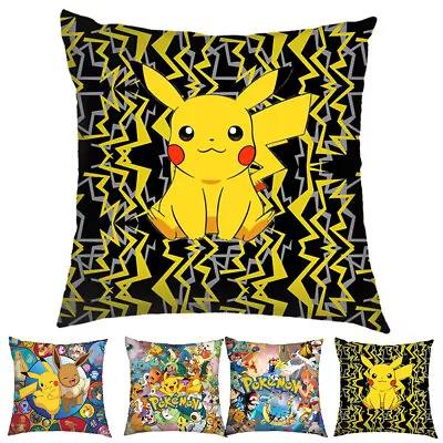 45cm Cartoon Pikachu Cushion Cover Throw Pillow Case Home Sofa Bed Office Decors • $15.59