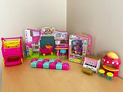 Shopkins Supermarket Playset + Vending Machine + Shopping Cart + Travel + More!! • $29.95