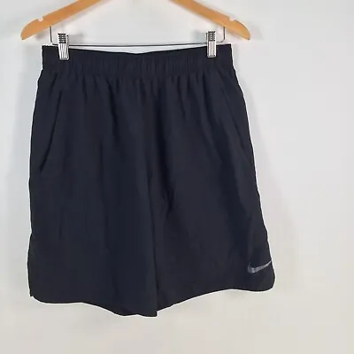 Nike Mens Shorts Size L Dri Fit Black Stretch Pockets 076356 • $19.95