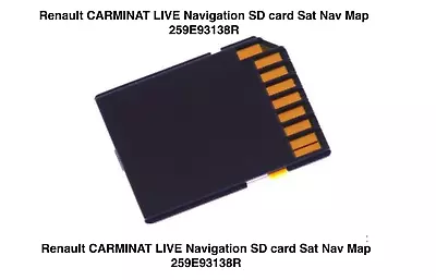 £24.99 • Buy Renault CARMINAT LIVE Navigation SD Card Sat Nav Map 259E93138R - 2022 /UK & EU