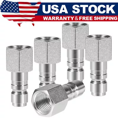 S-1818 For Milton 1/2  FNPT G Style Plug Female Air Coupler High Flow Kit 5 Pack • $24.95