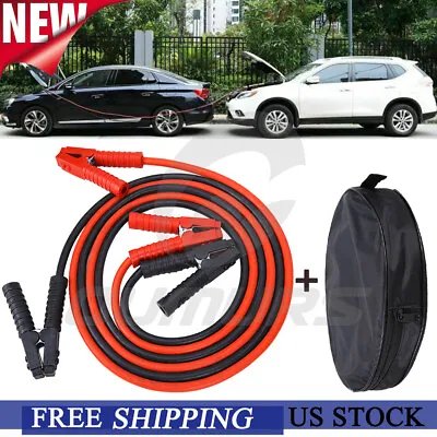 2x10ft Booster Jumper Cables 600AMP 2 Gauge Emergency Jump Car Lead Start Clamps • $27.95