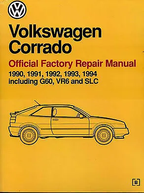 Corrado Volkswagen Shop Manual Service Repair Bentley Vr6 Workshop Book • $148.88