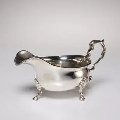 Mappin And Webb Birmingham Sterling Silver Sauce Gravy Cream Milk Boat 1910s • $300