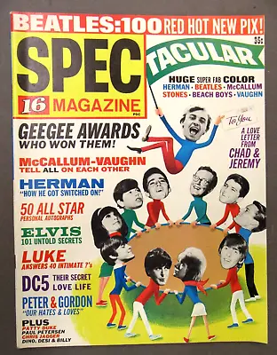 Summer 1965  SPEC 16 MAGAZINE  Beatles Elvis Man From UNCLE Pinups & More  S7 • $34.99