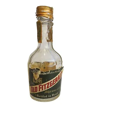 Vintage Old Fitzgerald Miniature Whiskey Bottle Empty Liquor Advertising • $15.99